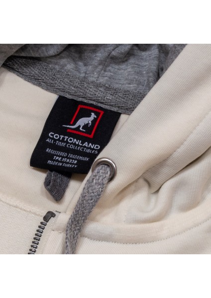 Kadın Flavia Rahat Kesim Kapüşonlu Üç Iplik Şardonsuz Pamuk Fermuarlı Yelek fırsatları