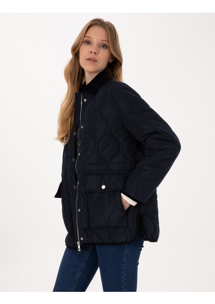 Kadın Lacivert Comfort Fit Mont 50314035-VR033 modelleri