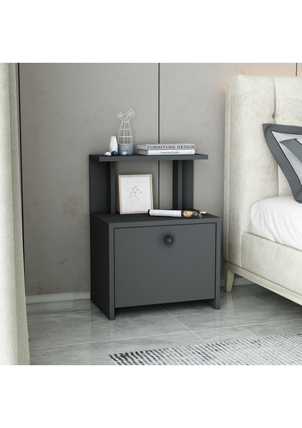 Lora Kapaklı Raflı Komidin