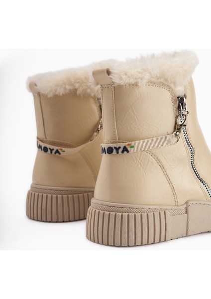 Sora Bej Kürklü Fermuarlı Kadın Spor Bot fırsatları