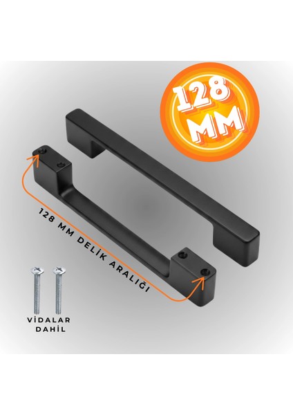 Köprü Kulp Dolap Çekmece Kulbu Metal Kulp 128 mm