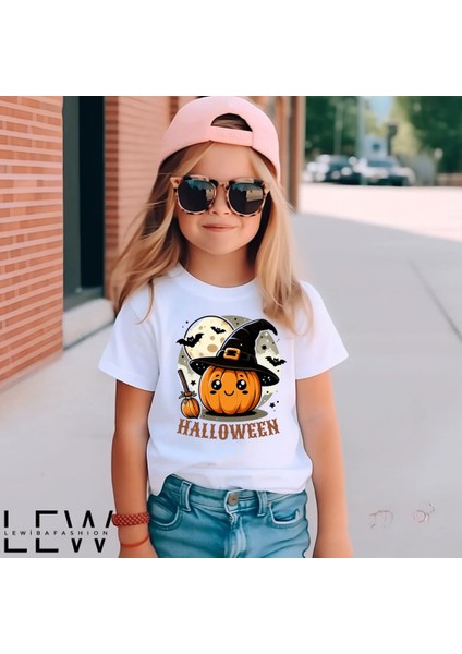 Halloween Cadılar Bnayramı Özel Tasarım %100 Pamuk Nefes Alan Kumaş Premium Baskı Kalitesi Beyaz Tişort