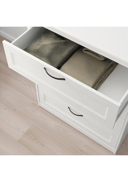 Songesand 4 Çekmeceli Şifonyer Beyaz 82 x 104 cm fırsatları