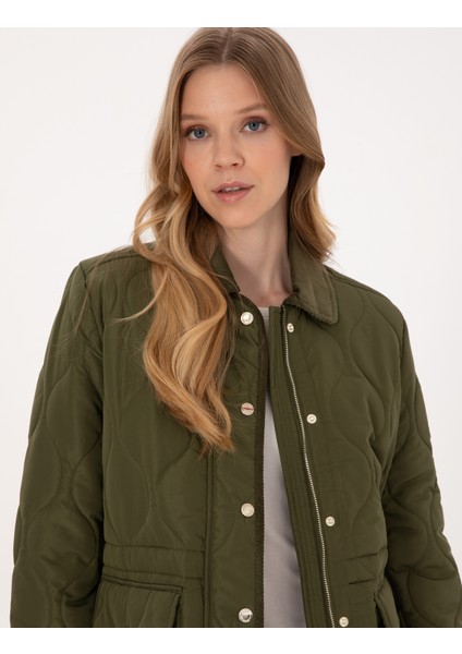 Kadın Haki Comfort Fit Mont 50314035-VR027 fiyatları