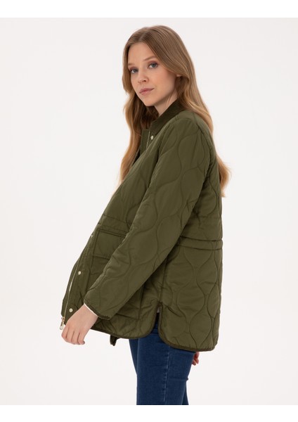 Kadın Haki Comfort Fit Mont 50314035-VR027 modelleri