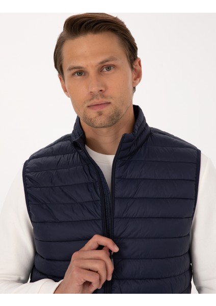 Erkek Lacivert Yelek 50313897-VR033 fiyatları