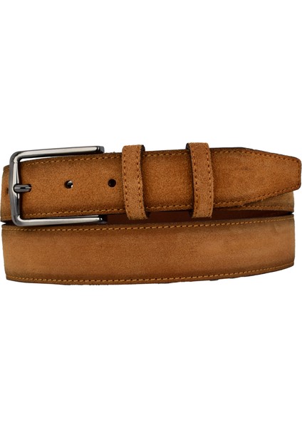 %100 Hakiki Tarçın Rengi Süet Deri Kemer 3.5 Cm; Klasik, Kumaş Kanvas Pantolon Kemeri modelleri