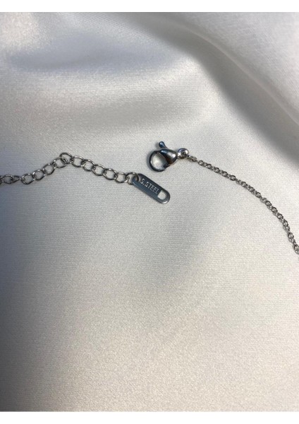 Mini Kalpli Ince Zincir Çelik Kolye modelleri
