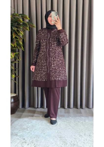 Kadın Giyim Şerit Desenli Samira Takım