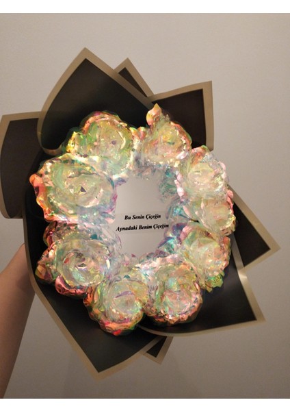 Çiçek Buketi Aynadaki Benim Çiçeğim Aynalı Buket Sonsuzluk Gülü indirimleri