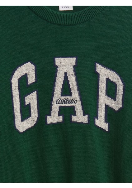 Erkek Çocuk Yeşil Gap Logo Intarsia Kazak fiyatları