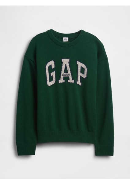 Erkek Çocuk Yeşil Gap Logo Intarsia Kazak indirimleri