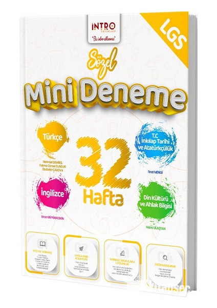 8. Sınıf Lgs Sözel 32 Hafta Mini Deneme Intro Yayınları fiyatları