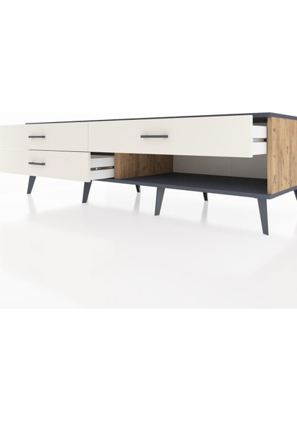 Kronos Tv Ünitesi 3 Çekmeceli 176X59X51 Çam-Antrasit/aytaşı fırsatları