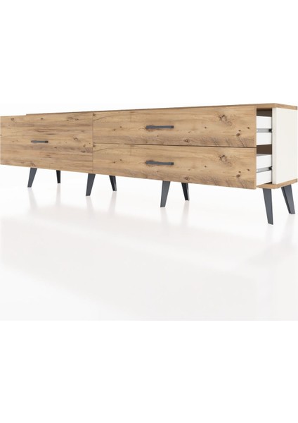 Arges Tv Ünitesi 3 Çekmeceli 176X30X51 Aytaşı-Çam/çam fırsatları