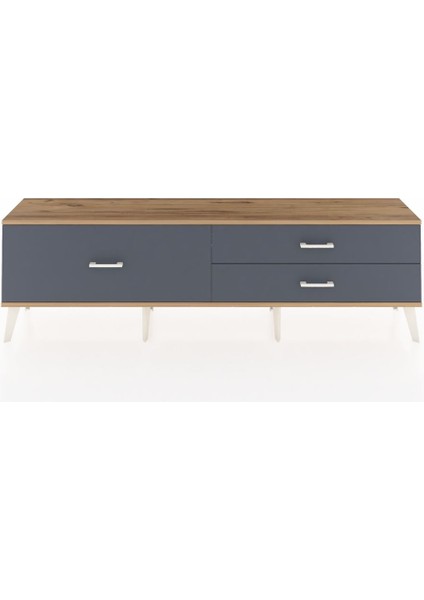 Arges Tv Ünitesi 3 Çekmeceli 176X30X51 Çam-Çam/antrasit
