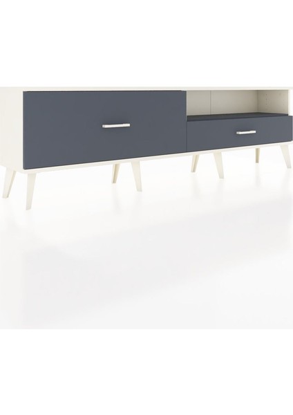 Arges Tv Ünitesi Tek Raflı 2 Çekmeceli 176X30X51 Aytaşı-Antrasit/antrasit fiyatları