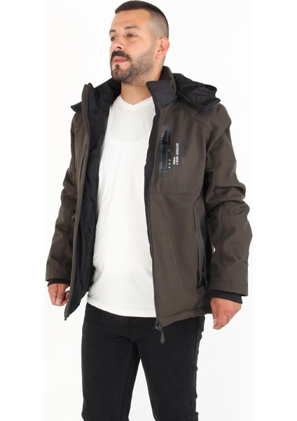 1030 Kapşonlu Softshell Mont modelleri