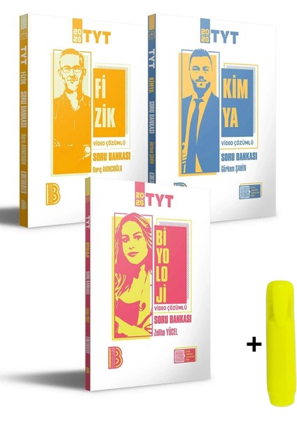 2026 Tyt Fizik Kimya Biyoloji Video Çözümlü Soru Bankası Seti Benim Hocam Yayınları