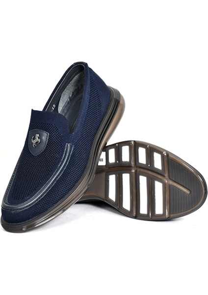 Triko Örme Lacivert Loafer Erkek Ayakkabı Eva/tpu Taban - 3011 fırsatları