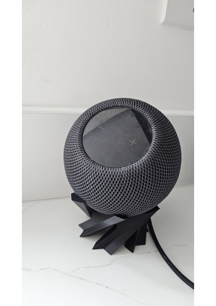 Apple Homepod Mini Sanatsal Spiral Stand Tutucu - Özel Tasarım Dekoratif Masaüstü Altlık fırsatları
