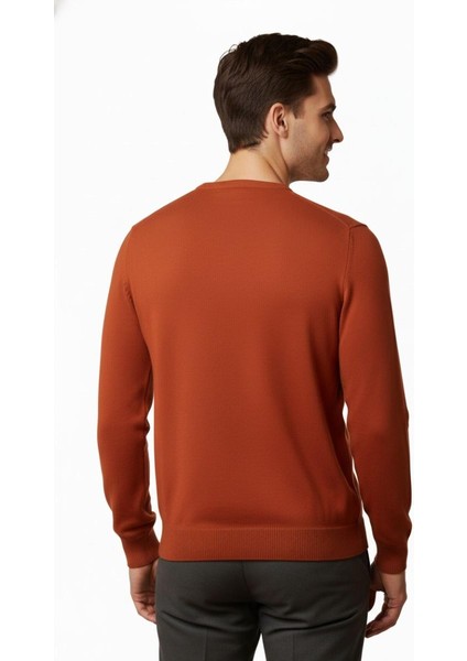 Erkek Sıfır Yaka Kazak Çelik Örgü Klasik Kalıp 4241C BGL-ST04857 fırsatları