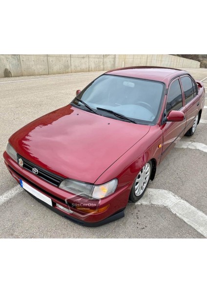 Toyota Corolla AE101 Efsane Kasa 1991-1998 Uyumlu Üniversal V2 Laguna Lip Esnek Ön Lip 2 Parça Tampon Altı Dil Karlık Ön Ek fırsatları