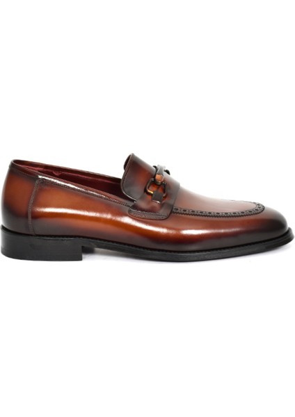 Hakiki Açma Deri Kösele Taban Loafer Erkek Ayakkabı - K1401