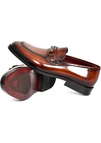 Hakiki Açma Deri Kösele Taban Loafer Erkek Ayakkabı - K1401 modelleri