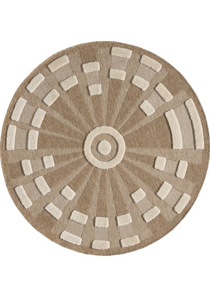 Marakeş Daire Beyaz Halı Salon Oturma Odası Çocuk Odası Yatak Odası Halısı 677D