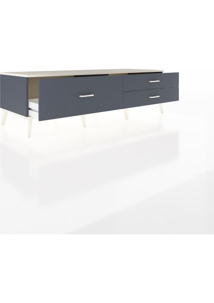 Kronos Tv Ünitesi 3 Çekmeceli 176X59X51 Antrasit-Aytaşı/antrasit indirimleri