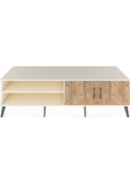 Kronos Tv Ünitesi 2 Raflı 2 Kapaklı 176X59X51 Aytaşı-Çam/aytaşı
