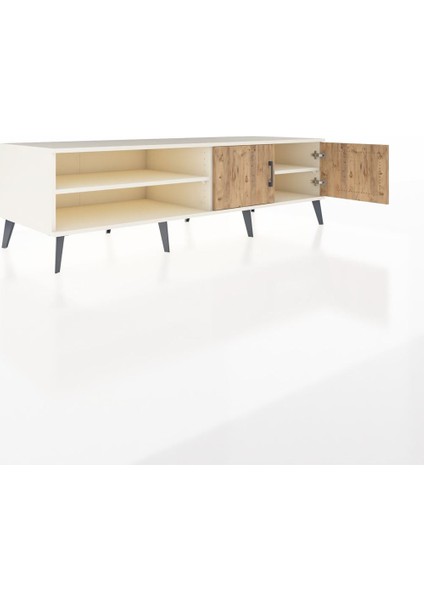 Kronos Tv Ünitesi 2 Raflı 2 Kapaklı 176X59X51 Aytaşı-Çam/aytaşı indirimleri