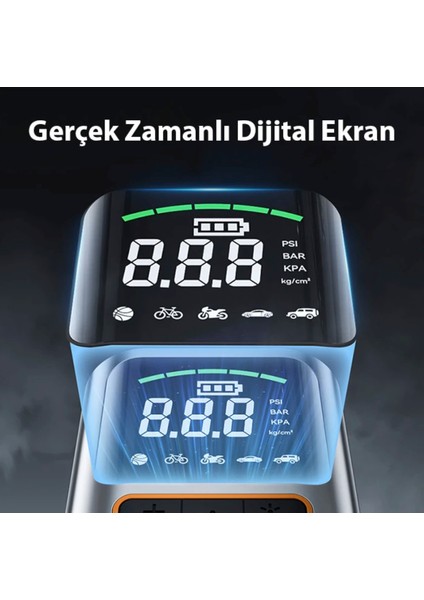 Turbo Şarjlı Lastik şişirme kompresörü digital ekran lastik pompası Honda Cbr 125 Cbr25 Cbr 500 İçin fırsatları