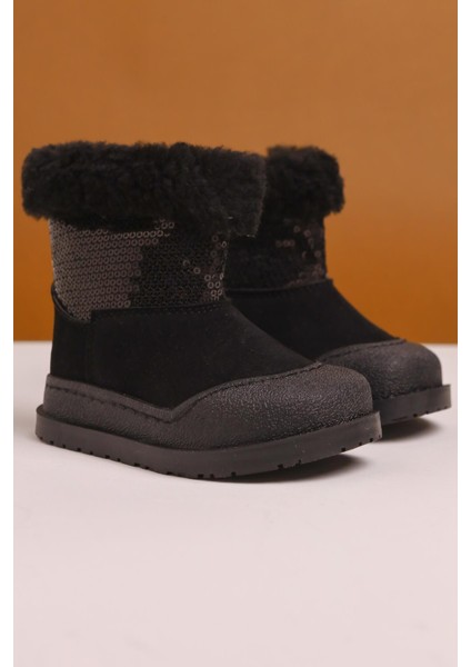 Eleen Siyah Pullu Içi Kürklü Bebe Bot fiyatları