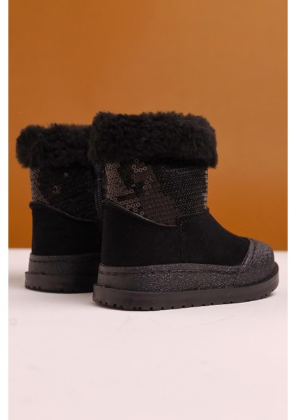 Eleen Siyah Pullu Içi Kürklü Bebe Bot fırsatları