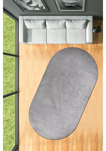 Azra Oval Halı | Yıkanabilir, Kaymaz Taban, Yumuşak Dokulu Antre ve Mutfak Kilimi