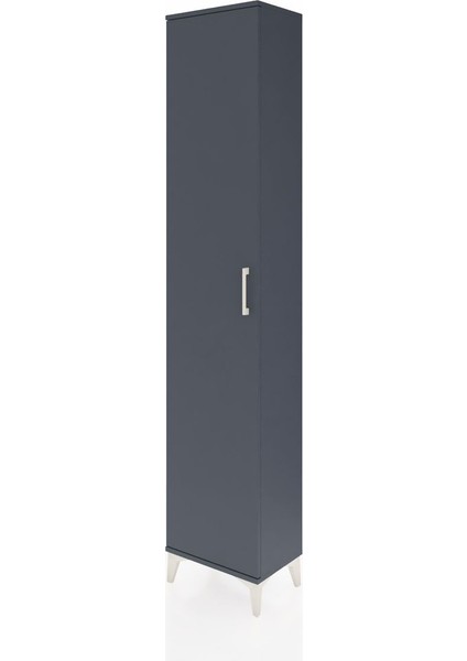 Arges Dolap 2 Raflı Tek Kapaklı Tek Askılı 44X30X221 Antrasit-Antrasit modelleri