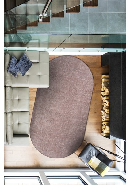 Azra Oval Halı | Yıkanabilir, Kaymaz Taban, Yumuşak Dokulu Antre ve Mutfak Kilimi