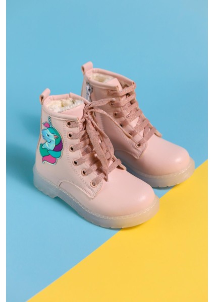 Jolene Pudra Unicorn Patchli Işıklı Bağcıklı Çocuk Bot modelleri