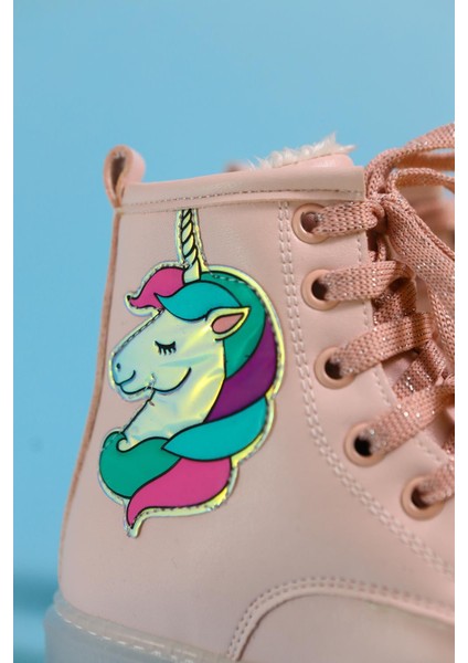 Jolene Pudra Unicorn Patchli Işıklı Bağcıklı Çocuk Bot fırsatları