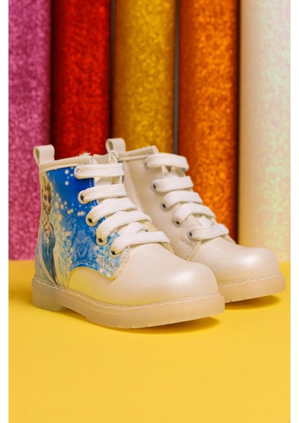 Evan Sedef Çizgi Karakter Baskılı Bağcıklı Işıklı Bebe Bot fiyatları