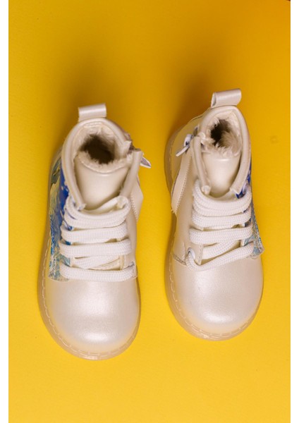 Evan Sedef Çizgi Karakter Baskılı Bağcıklı Işıklı Bebe Bot fırsatları