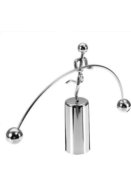 Tek Ayağı Havada Halterci Newton Balans Denge Topları