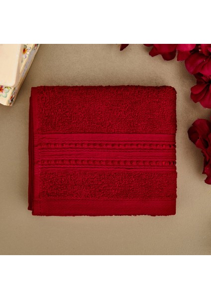 Soft Lapa El Havlusu - Bordo - 30X50 cm