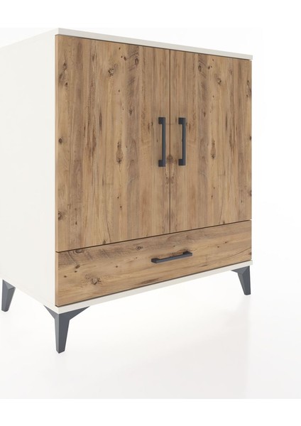 Hyperion Şifonyer 3 Raflı Tek Çekmeceli 2 Kapaklı 88X44X96 Aytaşı-Çam fiyatları