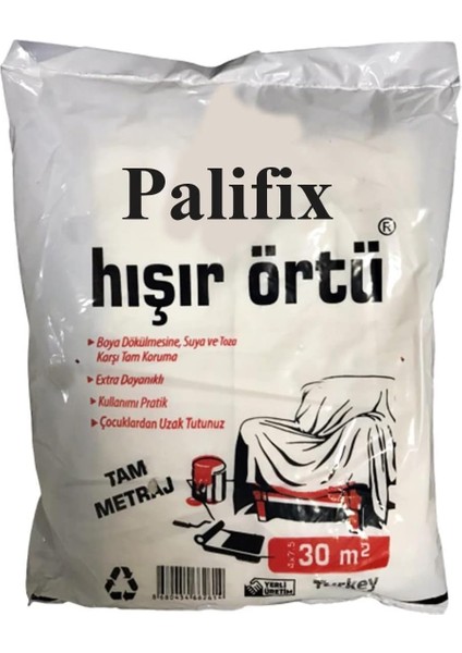 2 Adet Eşya Koruma Örtüsü Hışır Örtü Badana Örtüsü 30 M²