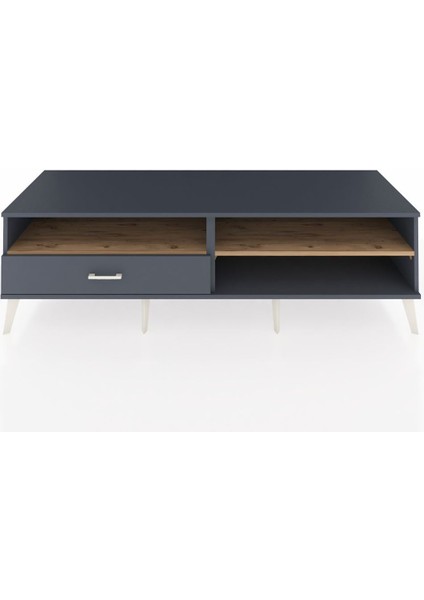 Kronos Tv Ünitesi 2 Raflı Tek Çekmeceli 176X59X51 Antrasit-Çam/antrasit