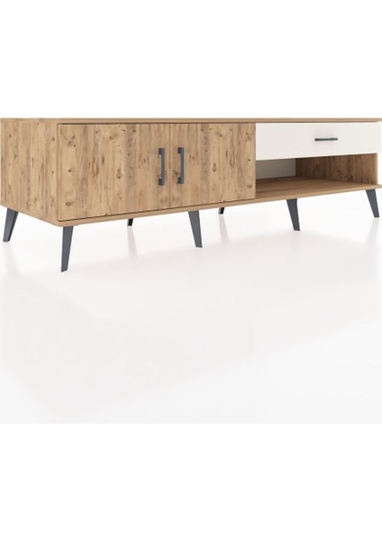 Kronos Tv Ünitesi Tek Raflı Tek Çekmeceli 2 Kapaklı 176X59X51 Çam-Çam/aytaşı fiyatları