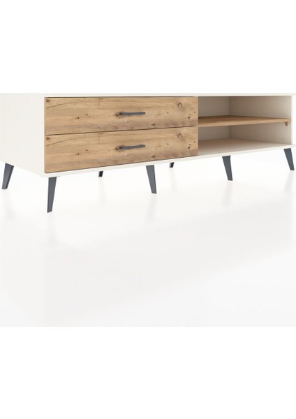 Kronos Tv Ünitesi Tek Raflı 2 Çekmeceli 176X59X51 Aytaşı-Çam/çam fiyatları